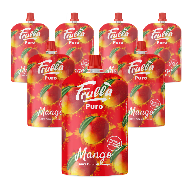 Frutta Frullata Puro 100% Mango - Pack 10 Pezzi